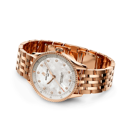 Breitling Replica Watch Navitimer 32, Small-scale traceable 18k Red Gold, R77320E61A1R1