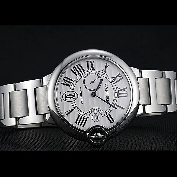 Cartier Ballon Bleu White Dial Stainless Steel Case Steel Bracelet new60597