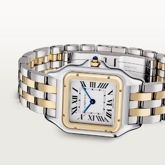 Cartier Replica Watch Panthère de Cartier Replica Watch Medium, Stainless Steel and 18k Yellow Gold, 29mm x 37mm, W2PN0019