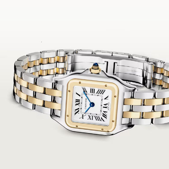 Cartier Replica Watch Panthère de Cartier Replica Watch Small, Stainless Steel and 18k Yellow Gold, 23mm x 30mm, W2PN0018