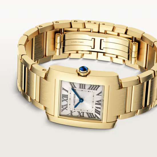 Cartier Replica Watch Tank Francaise, 18k Yellow Gold, 32mm x 27mm, WGTA0113