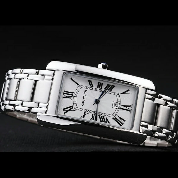 Cartier Tank Americaine 37mm White Dial Stainless Steel Case And Bracelet new57540