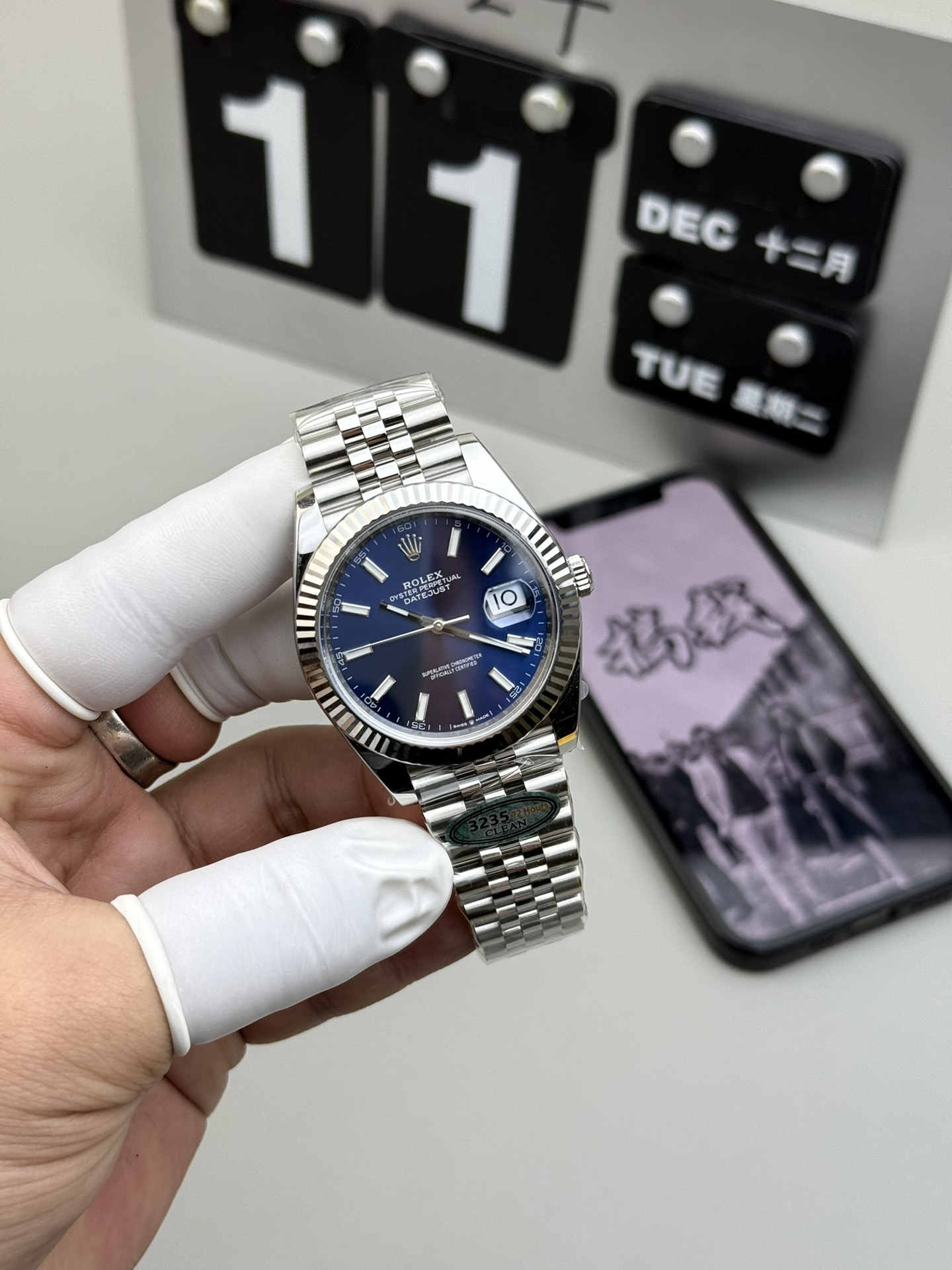 Datejust 41 126334 Blue Dial Super Clone 3235 Two-Tone / Steel