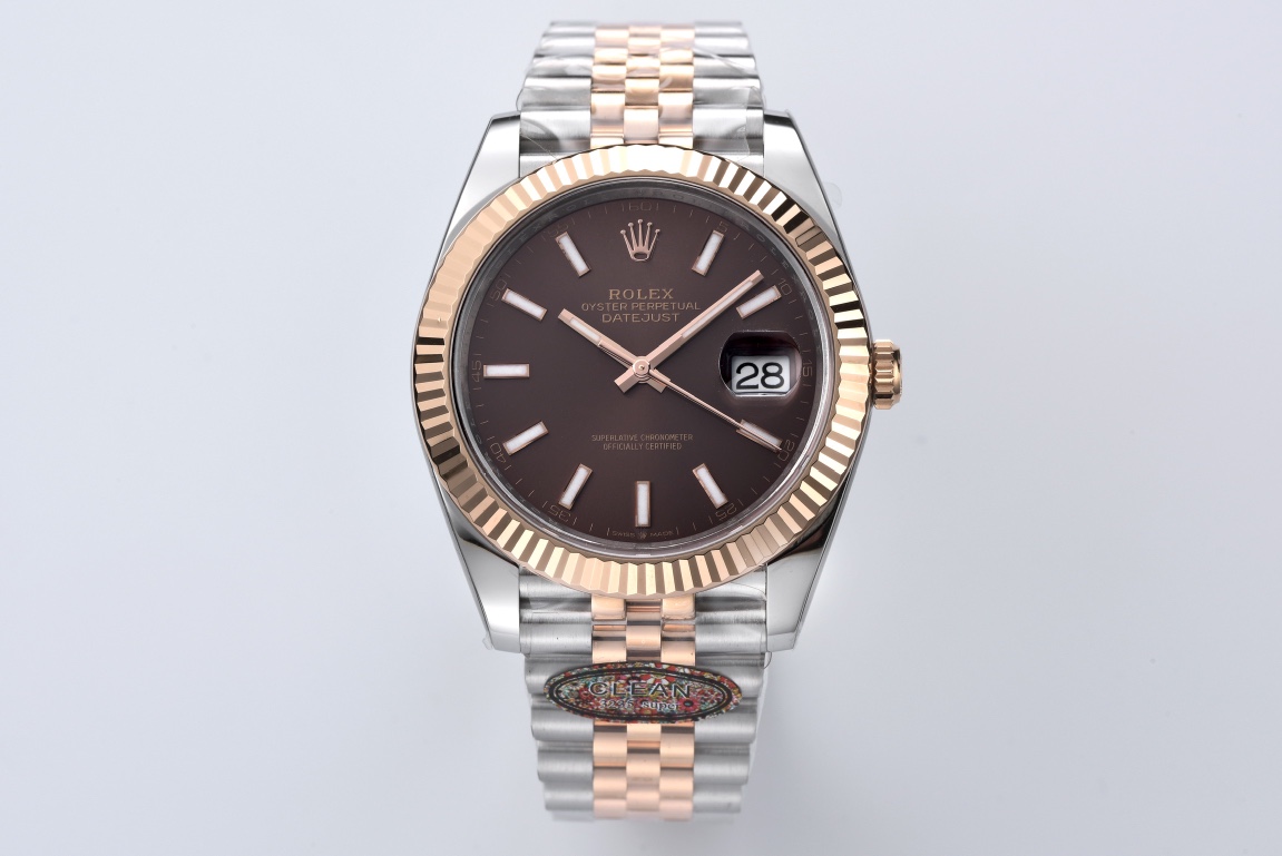 Rolex Datejust 41 126331 Chocolate Dial Rose Gold Super Clone 3235
