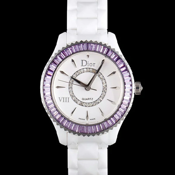 Dior VIII Baguette Cut Purple Diamonds new59445