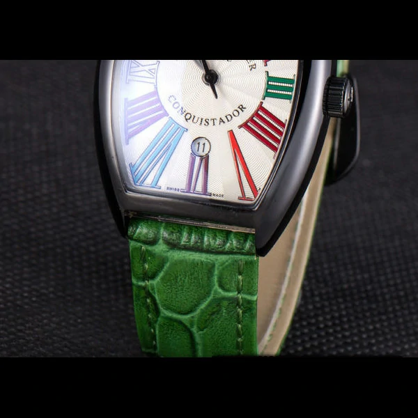 Franck Muller Casablanca Green Croco Leather Band new59726