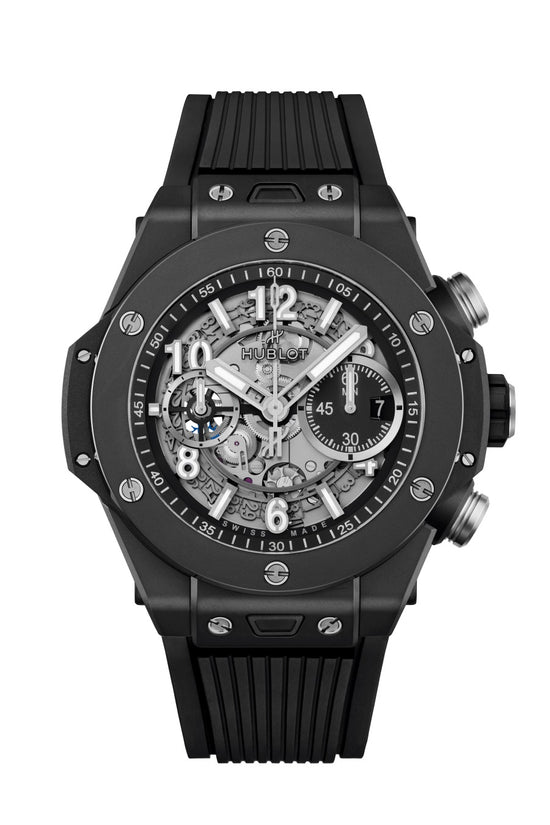 Hublot Replica Watch Big Bang Unico Black Magic, 44mm, Black Ceramic, 421.CI.1170.RX
