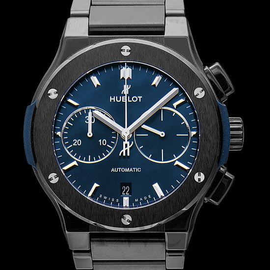 Hublot Replica Watch Classic Fusion Chronograph Automatic 45mm Ceramic Blue, 520.CM.7170.CM