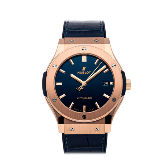 Hublot Replica Watch Classic Fusion King Gold Blue 45mm, 511.OX.7180.LR