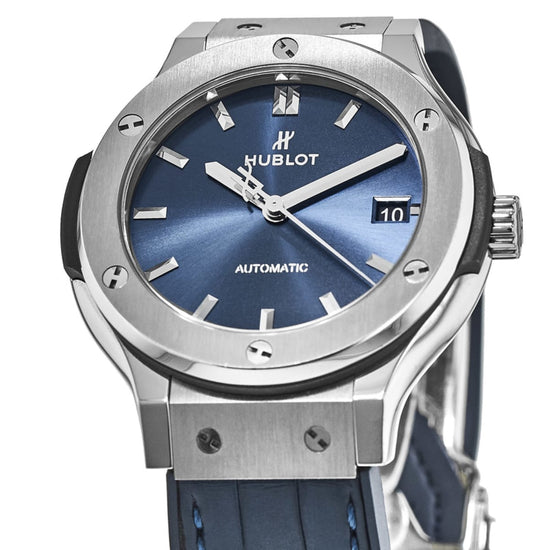 Hublot Replica Watch Classic Fusion Titanium Blue 38mm, 565.NX.7170.LR
