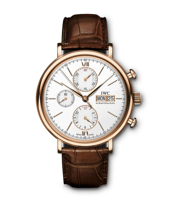 IWC Replica Watch Portofino Chronograph, 18k Rose Gold, 42mm, IW391025