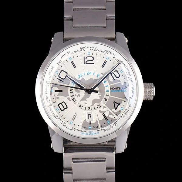 Montblanc Timewalker Hemispheres Stainless Steel Bracelet new59721