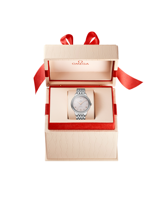 Omega Replica Watch De Ville Prestige, Stainless Steel and Diamond-set, 34 mm, 434.15.34.20.52.002