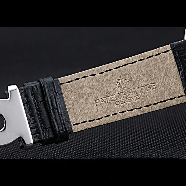 Patek Philippe Geneve Grand Complications Black Face Tourbillon Stainless Steel Black Band new60614