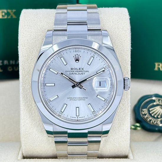Pre-owned 2022 Rolex Replica Watch Datejust 41 Oystersteel 126300-0003