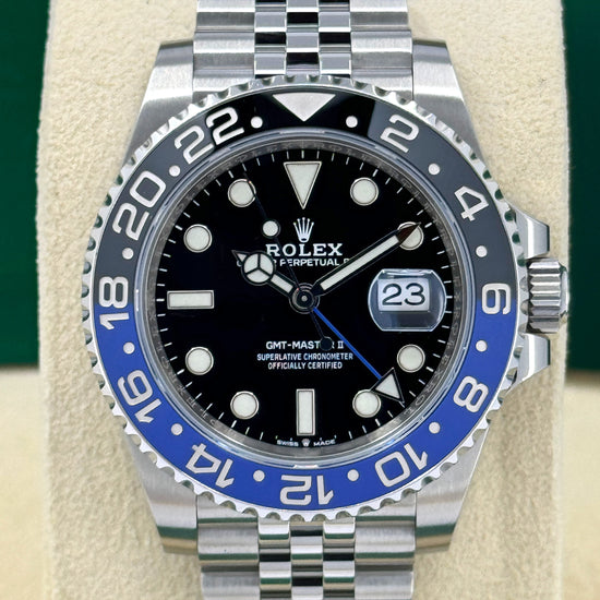 Pre-owned Rolex Replica Watch GMT-Master II, BATGIRL, Stainless Steel, 40mm, 126710blnr-0002