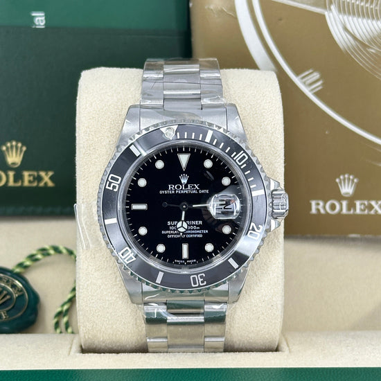 Pre-Owned Rolex Replica Watch Submariner Date 1999 16610