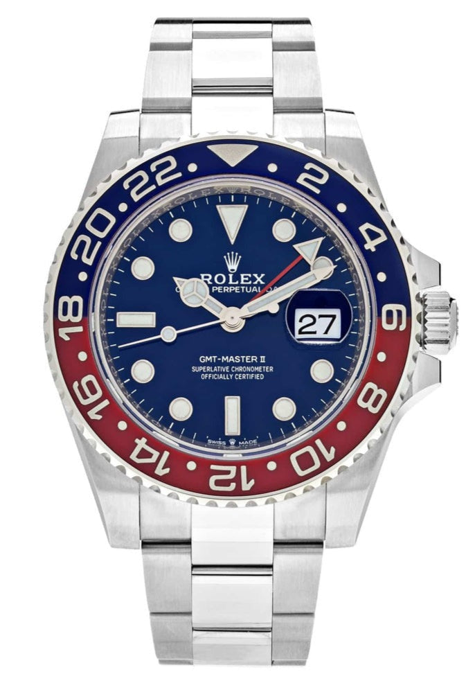 Replica Rolex GMT-Master II 126719BLRO White Gold Pepsi Bezel