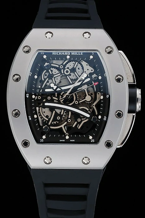 Richard Mille RM 61 01 Yohan Blake Limited Edition Silver Case Black Bracelet new125407