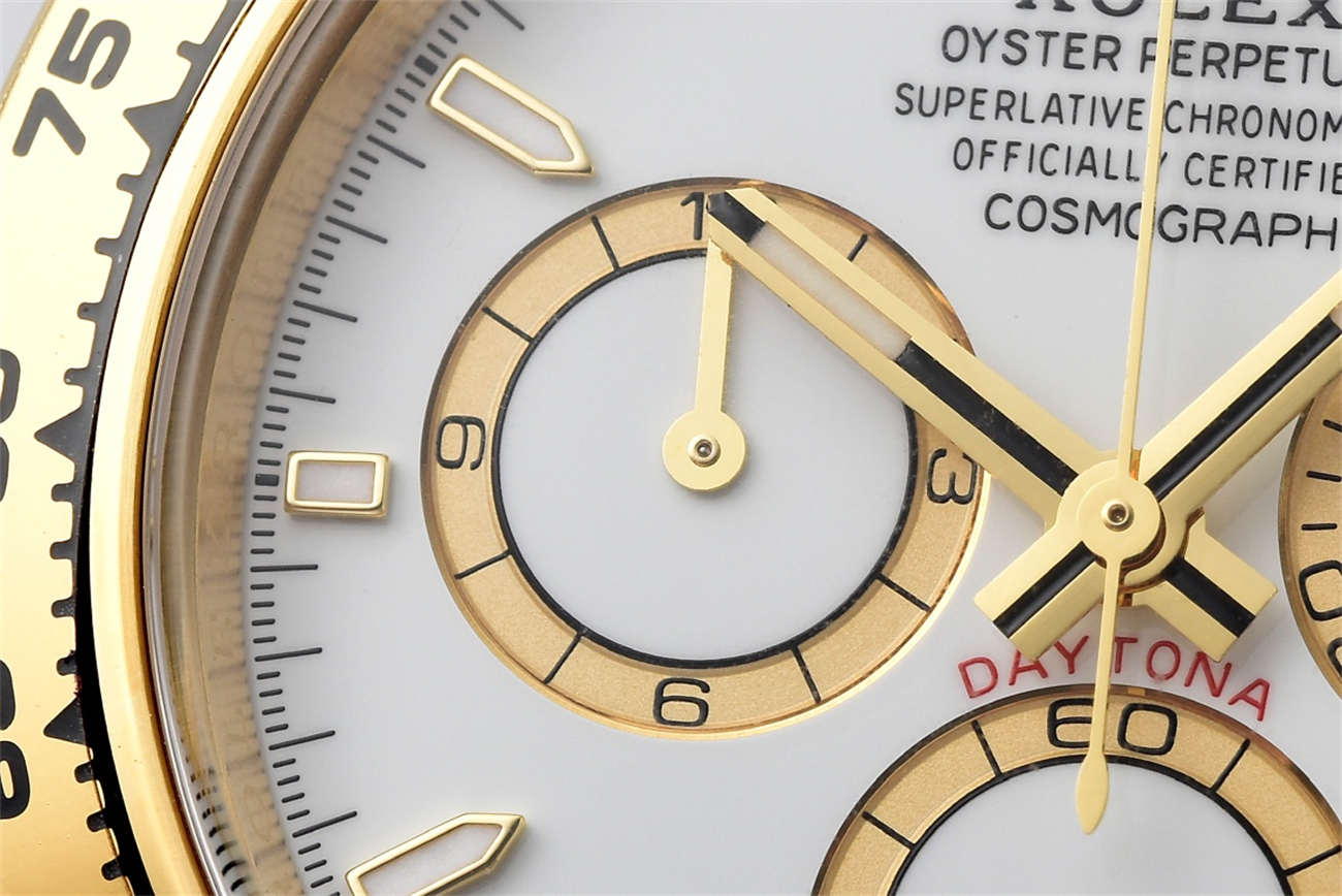 Rolex Daytona 126508 Replica – Yellow Gold White Dial (4131)