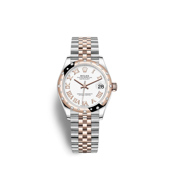 Rolex Replica Watch Datejust 31, Oystersteel, 18kt Everose Gold and diamonds, 278341RBR-0002