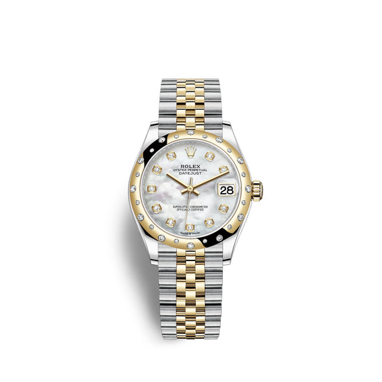 Rolex Replica Watch Datejust 31, Oystersteel, 18kt Yellow Gold and diamonds, 278343RBR-0028