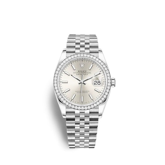 Rolex Replica Watch Datejust 36 Oystersteel and white gold 126284RBR-0005