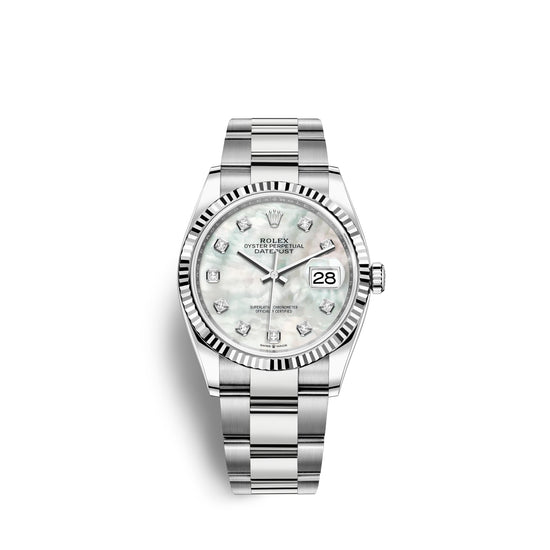Rolex Replica Watch Datejust 36, Stainless Steel and 18k White Gold, 36mm, 126234-0020
