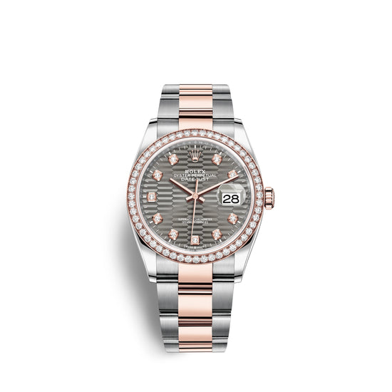 Rolex Replica Watch Datejust 36mm, Oystersteel and 18k Everose Gold, 126281rbr-0030
