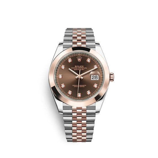 Rolex Replica Watch Datejust 41, 18k Everose Gold and Stainless Steel, 41mm, 126301-0004