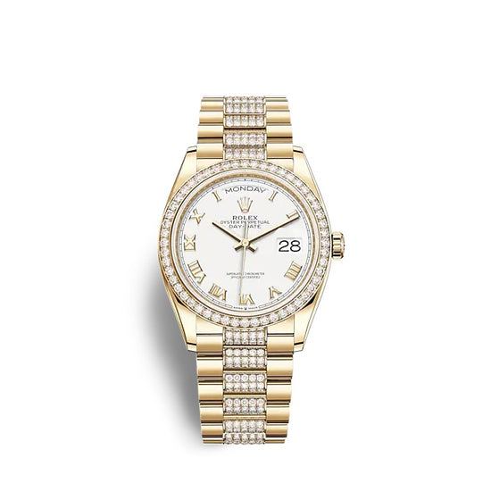 Rolex Replica Watch Day-Date 36 Yellow gold 128348RBR-0043