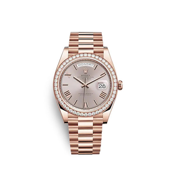 Rolex Replica Watch Day-Date 40 Everose gold 228345RBR-0008