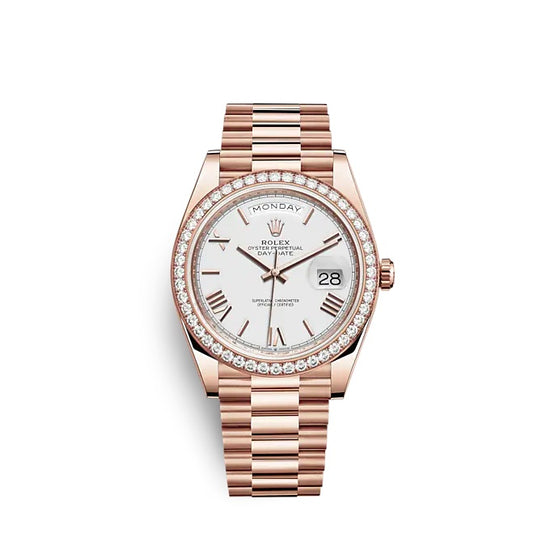 Rolex Replica Watch Day-Date 40 Everose gold 228345RBR-0012