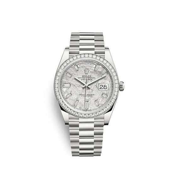 Rolex Replica Watch Day-Date 40 White gold 228349RBR-0040