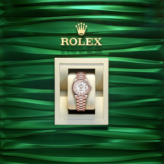 Rolex Replica Watch Lady-Datejust 28, 18k Everose Gold, 279175-0021