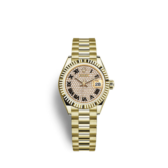 Rolex Replica Watch Lady-Datejust 28, 18k Yellow Gold, 279178-0031