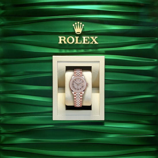 Rolex Replica Watch Lady-Datejust 28, 18kt Everose Gold and diamonds, 279135RBR-0022