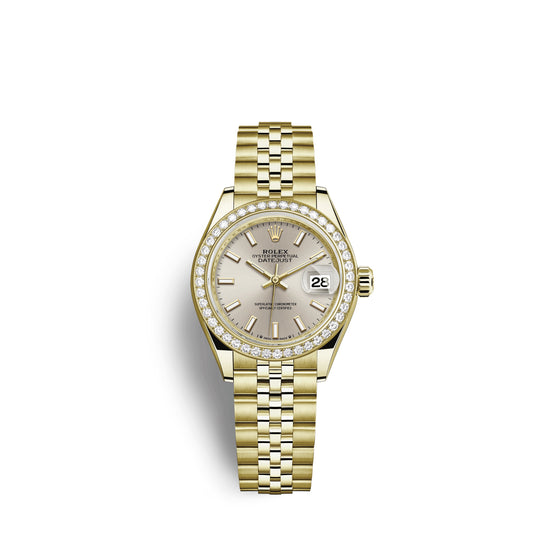 Rolex Replica Watch Lady-Datejust 28, 18kt Yellow Gold and diamonds, 279138RBR-0012