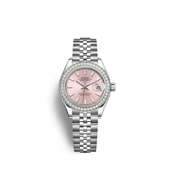 Rolex Replica Watch Lady-Datejust 28, Oystersteel and 18k White Gold, 279384RBR-0001