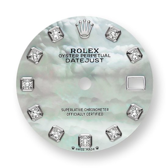 Rolex Replica Watch Lady-Datejust 28, Oystersteel and 18k White Gold, 279384RBR-0011