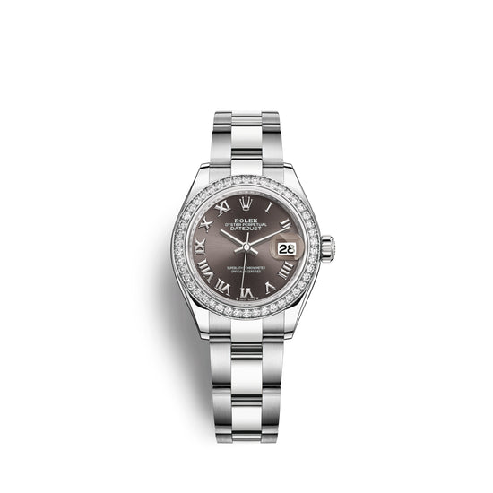 Rolex Replica Watch Lady-Datejust 28, Oystersteel and 18k White Gold, 279384RBR-0016