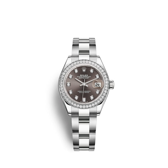 Rolex Replica Watch Lady-Datejust 28, Oystersteel and 18k White Gold, 279384RBR-0018