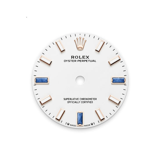 Rolex Replica Watch Oyster Perpetual 28, 18k Everose Gold, 28mm, White dial, Domed Oyster, 276205-0002