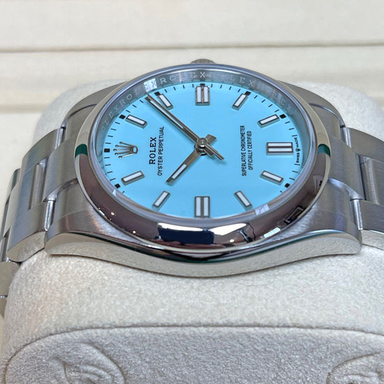 Rolex Replica Watch Oyster Perpetual 36, Turquoise blue dial, 36mm, Oystersteel 126000-0006