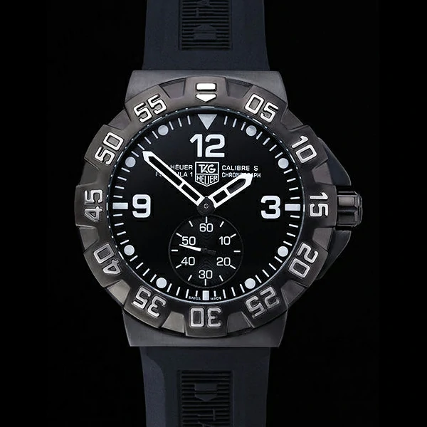 Tag Heuer Formula One Grande Date Black Dial Rubber Bracelet new60171