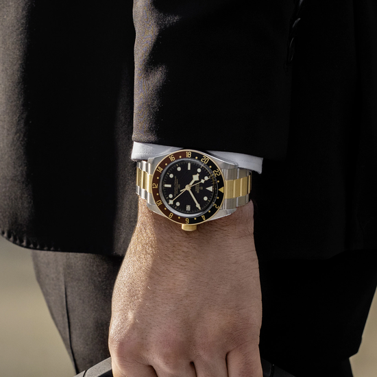 Tudor Replica Watch Black Bay GMT S &G, Stainless Steel and 18k Yellow Gold, 41mm, M79833MN-0001