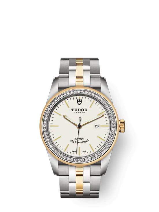 Tudor Replica Watch Glamour Date, Stainless Steel and 18k Yellow Gold with Diamond-set, 31mm, M53023-0065