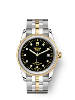 Tudor Replica Watch Glamour Date, Stainless Steel and 18k Yellow Gold with Diamond-set, 36mm, M55003-0008