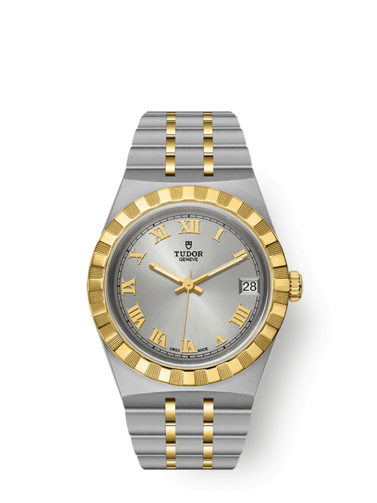 Tudor Replica Watch Royal, Stainless Steel and 18k Yellow Gold, 34mm, M28403-0001