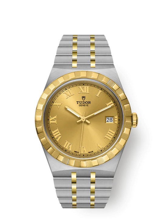 Tudor Replica Watch Royal, Stainless Steel and 18k Yellow Gold, 38mm, M28503-0003